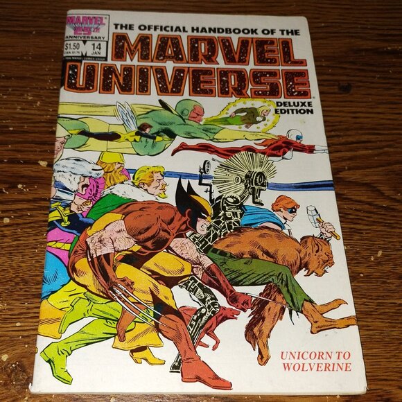 Official Handbook of Marvel Universe Deluxe #14 Unicorn to Wolverine - Picture 1 of 3